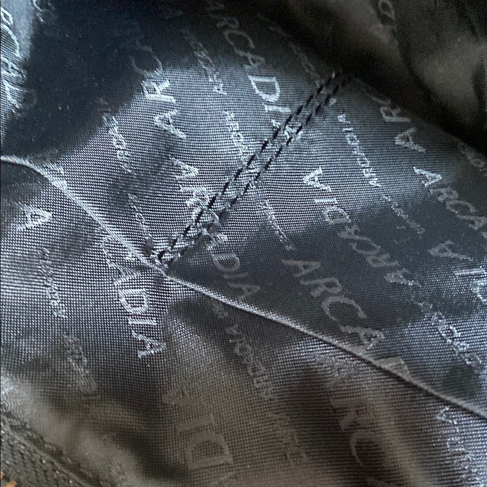 Arcadia Black Embossed Patent Leather Bag - Picture 12 of 14